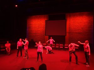 Performers at the Everyman Theatre in Liverpool